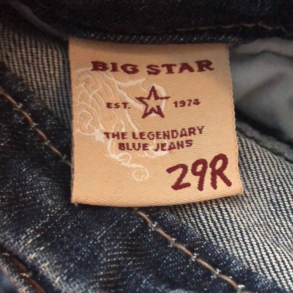 Big Star jeans size 29 R - Picture 4 of 4